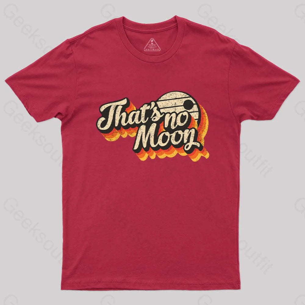 Not A Vintage Moon T-Shirt Red / S