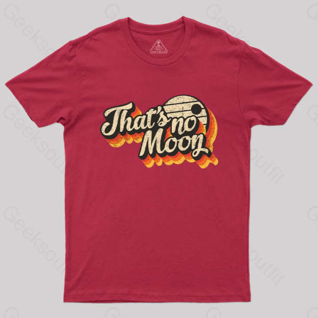 Not A Vintage Moon T-Shirt Red / S