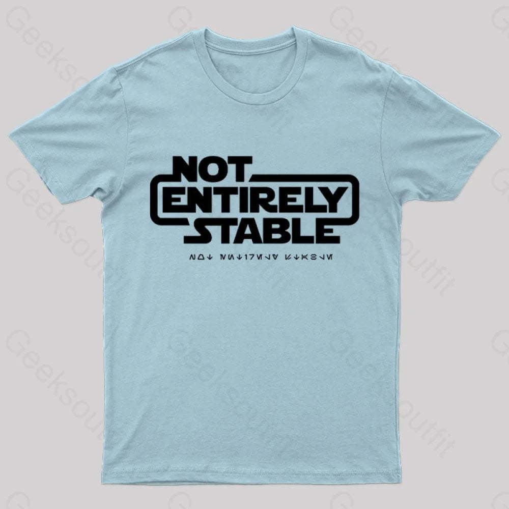 Not Entirely Stable Geek T-Shirt Light Blue / S