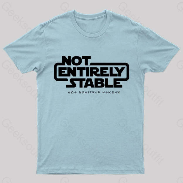 Not Entirely Stable Geek T-Shirt Light Blue / S