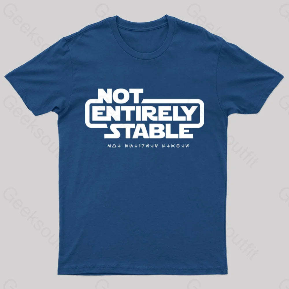 Not Entirely Stable Geek T-Shirt Navy / S