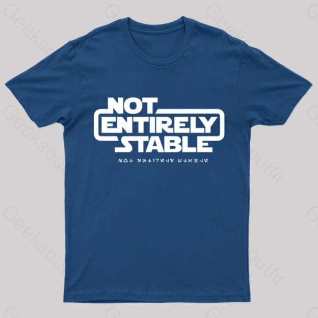 Not Entirely Stable Geek T-Shirt Navy / S
