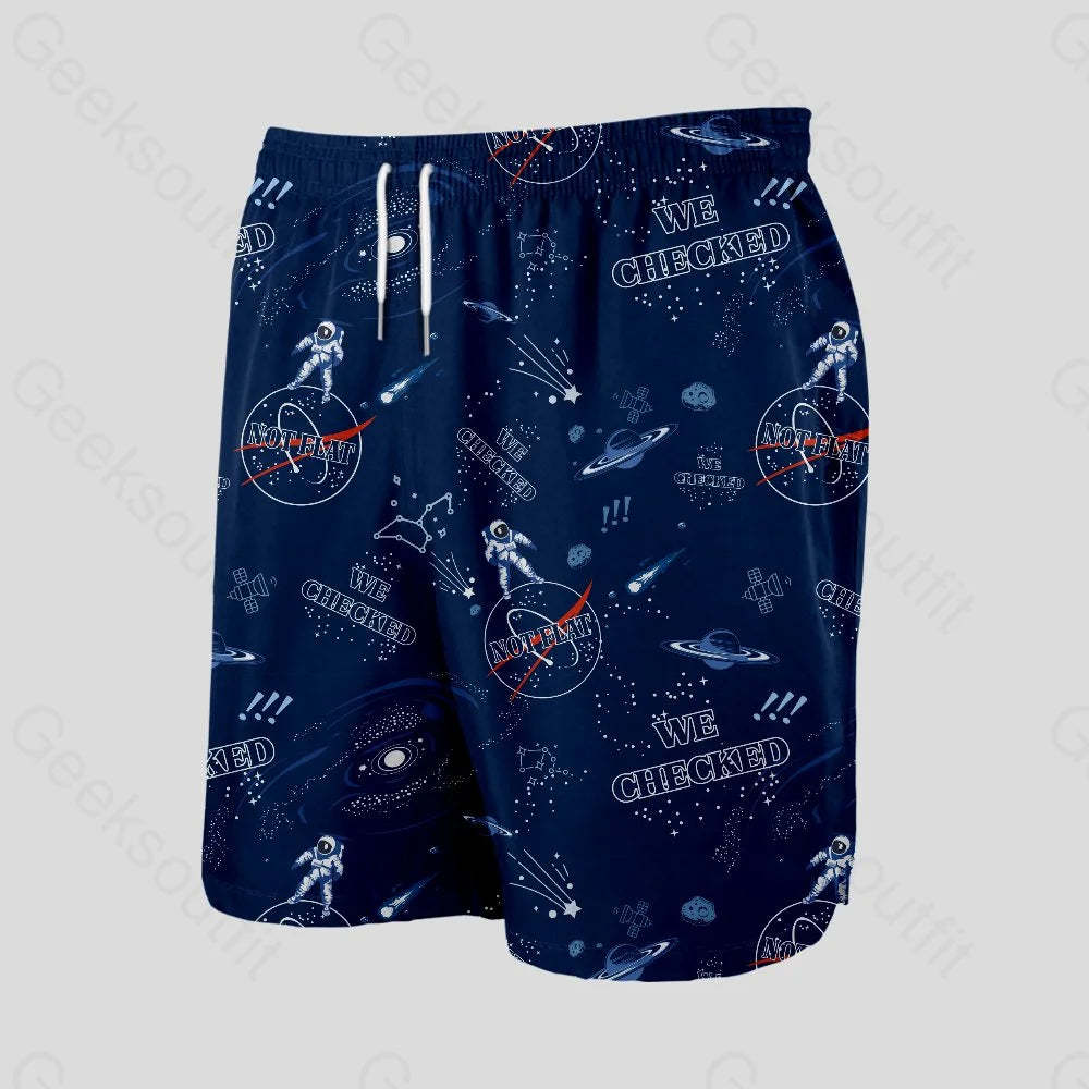 Not Flat Geeky Drawstring Shorts - Geeksoutfit