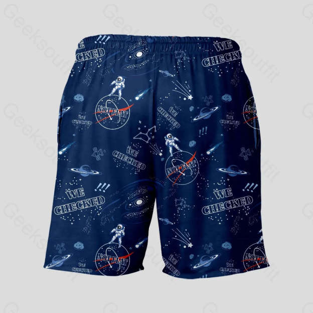 Not Flat Geeky Drawstring Shorts - Geeksoutfit