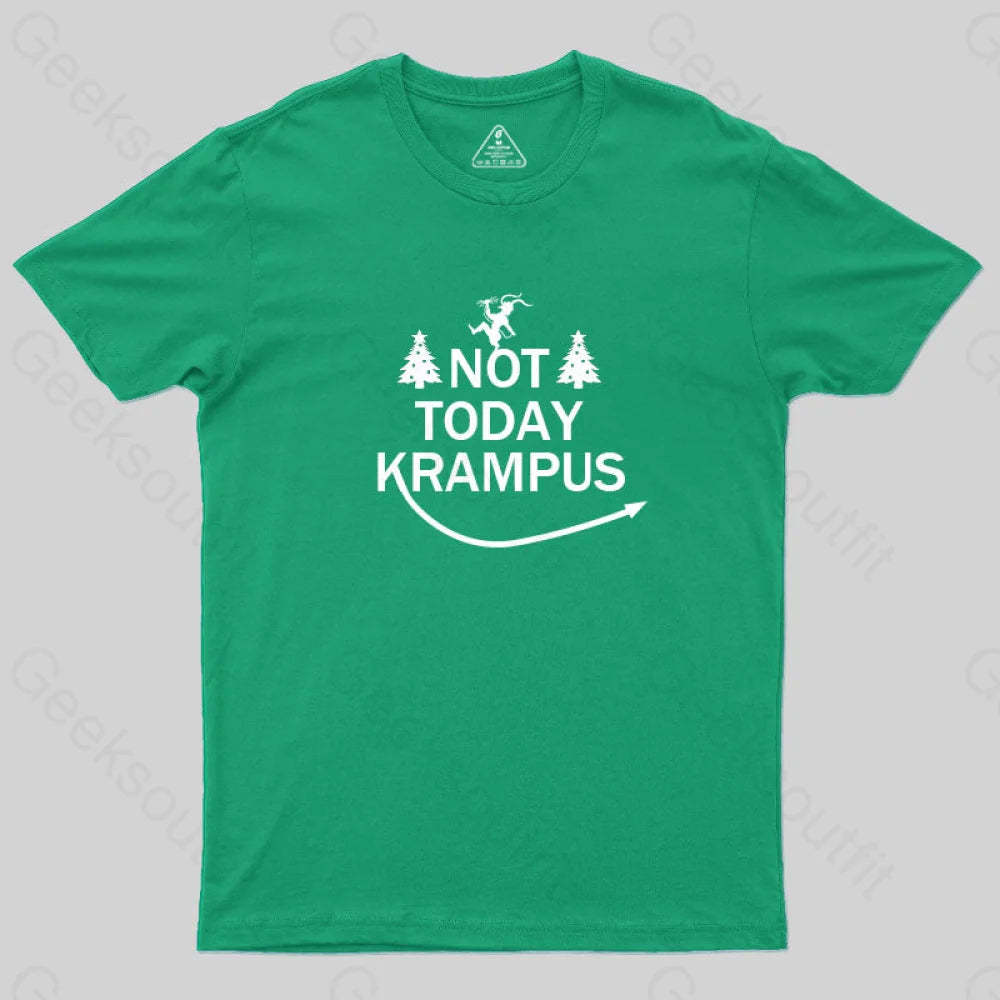 Not Today Krampus T-Shirt Green / S