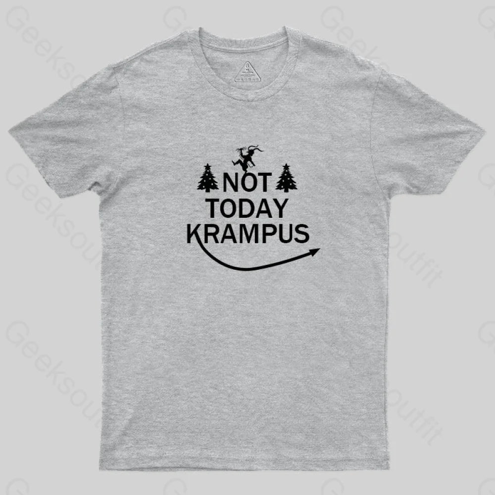 Not Today Krampus T-Shirt Grey / S
