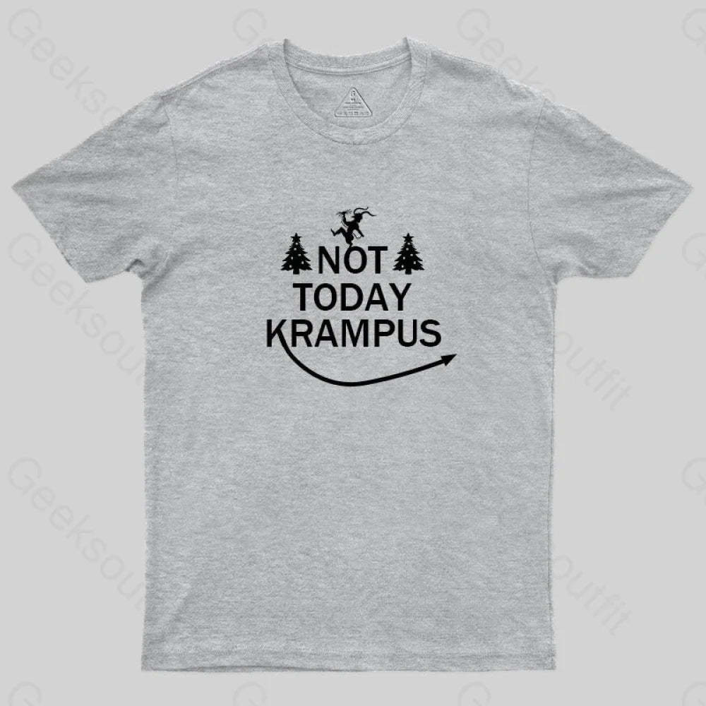 Not Today Krampus T-Shirt Grey / S