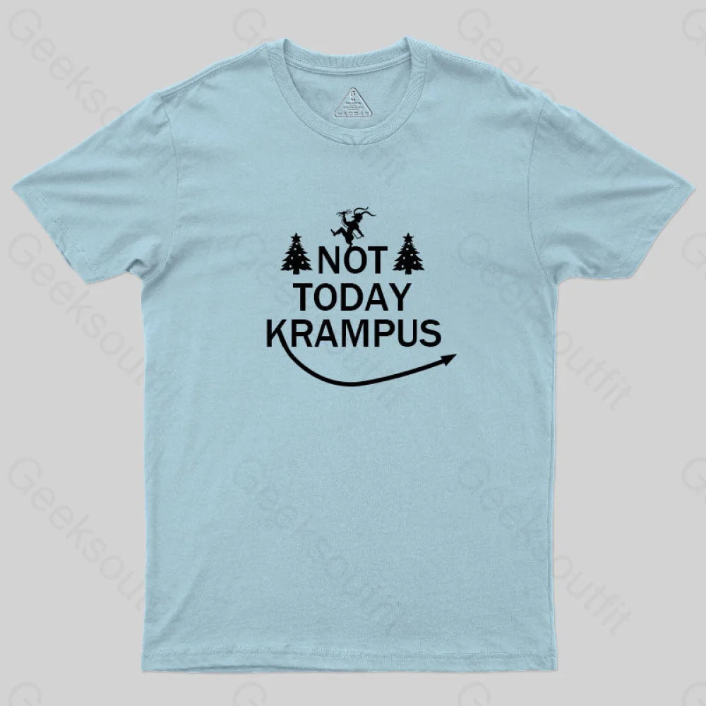 Not Today Krampus T-Shirt Light Blue / S