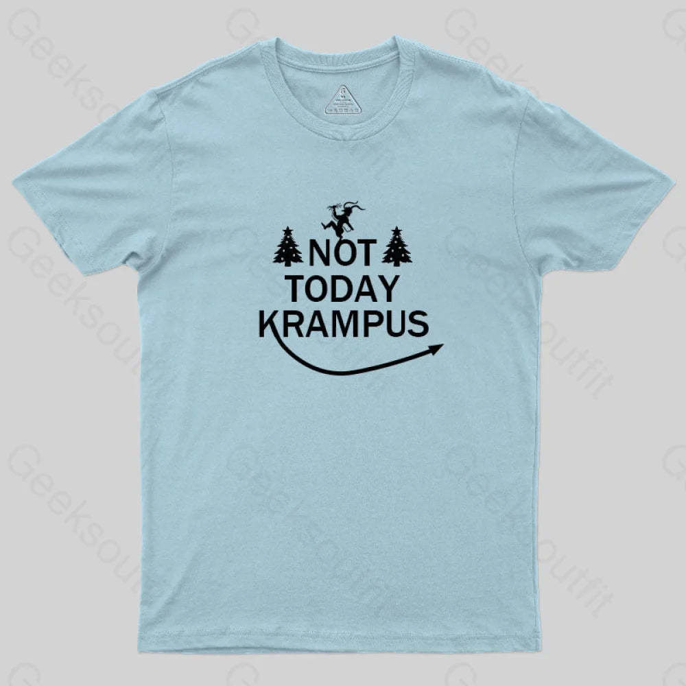Not Today Krampus T-Shirt Light Blue / S