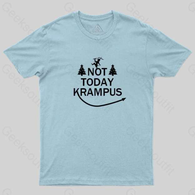 Not Today Krampus T-Shirt Light Blue / S