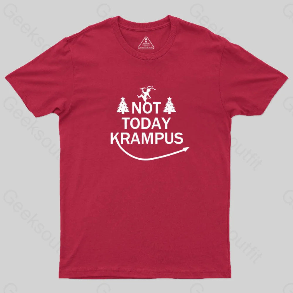Not Today Krampus T-Shirt Red / S