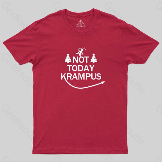 Not Today Krampus T-Shirt Red / S