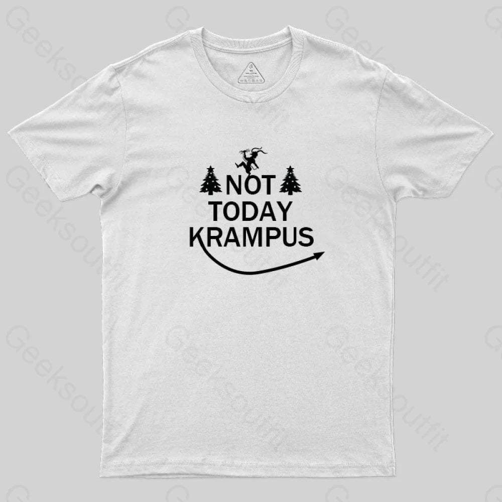 Not Today Krampus T-Shirt White / S