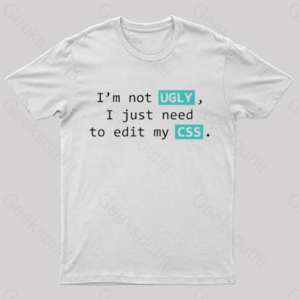 Not Ugly Geek T-Shirt White / S