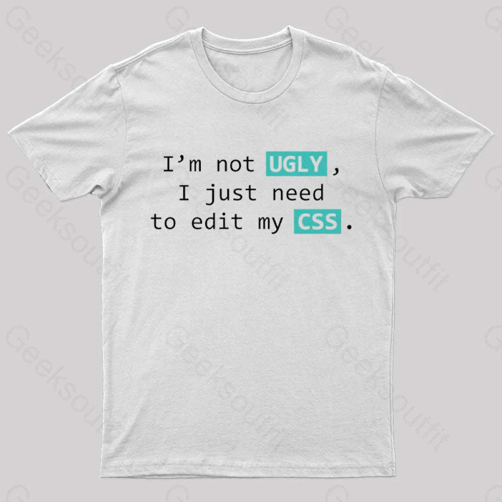 Not Ugly Geek T-Shirt White / S