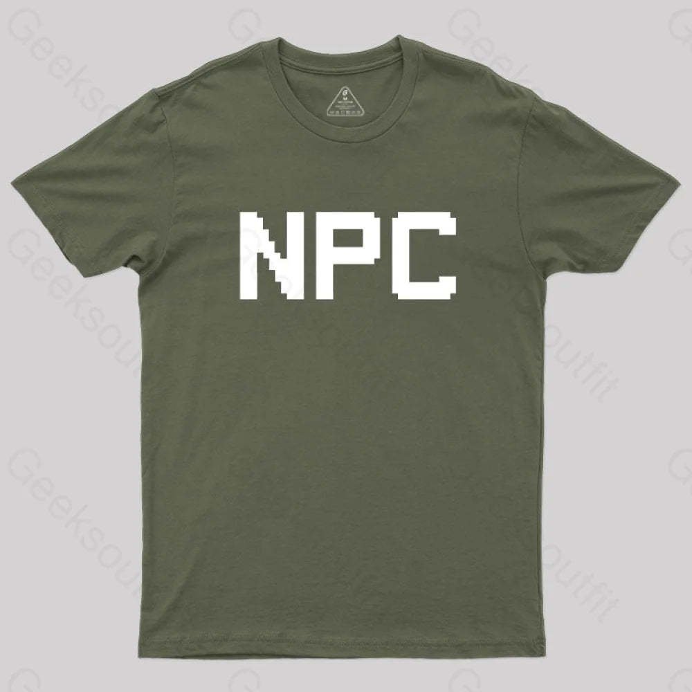 Npc Non Player Character T-Shirt Army Green / S