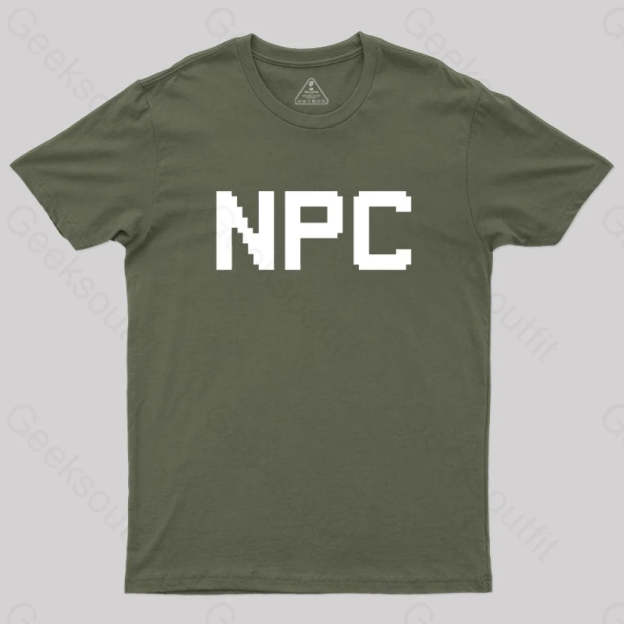 Npc Non Player Character T-Shirt Army Green / S