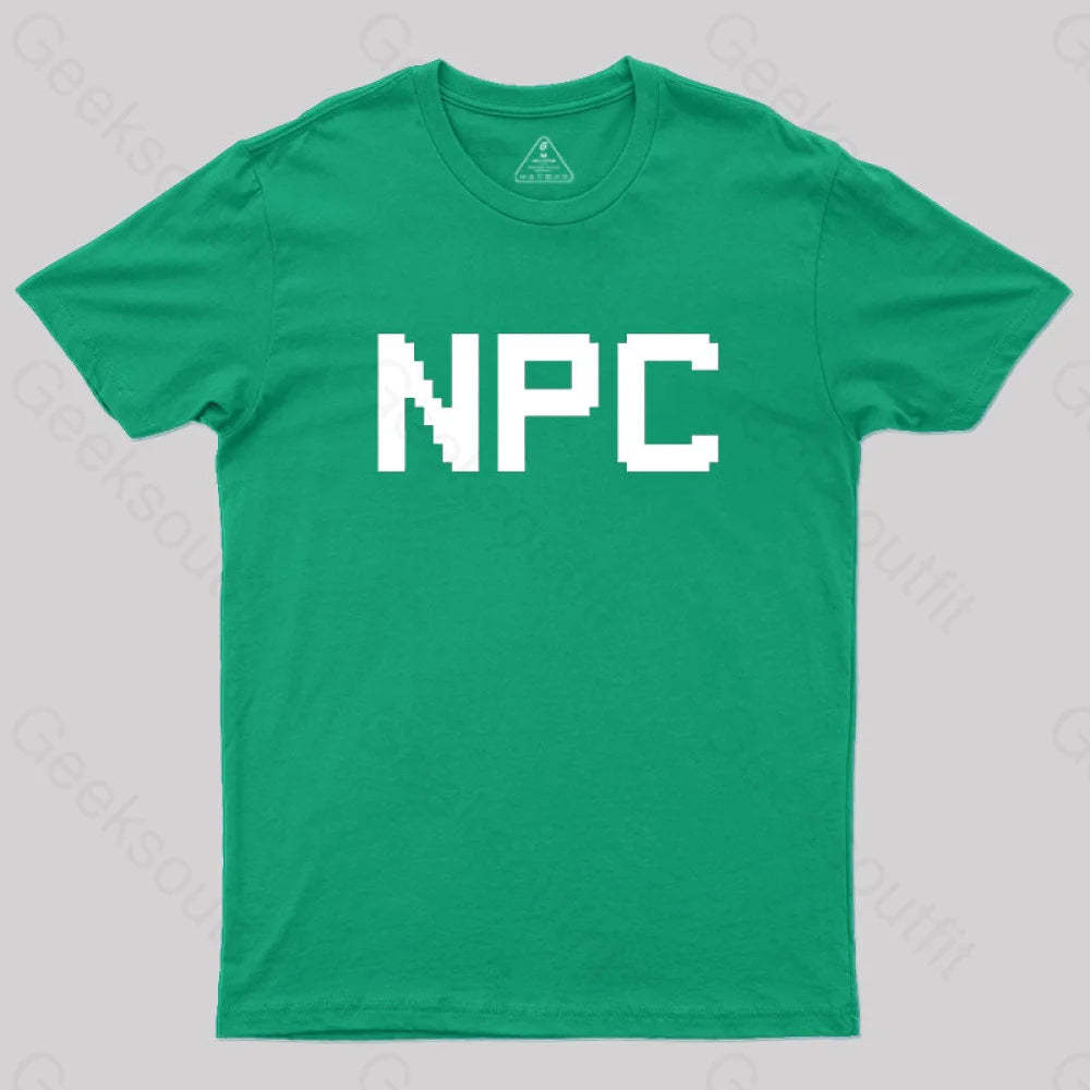 Npc Non Player Character T-Shirt Green / S
