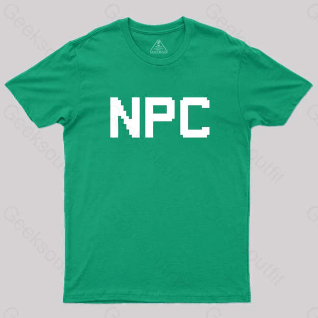 Npc Non Player Character T-Shirt Green / S