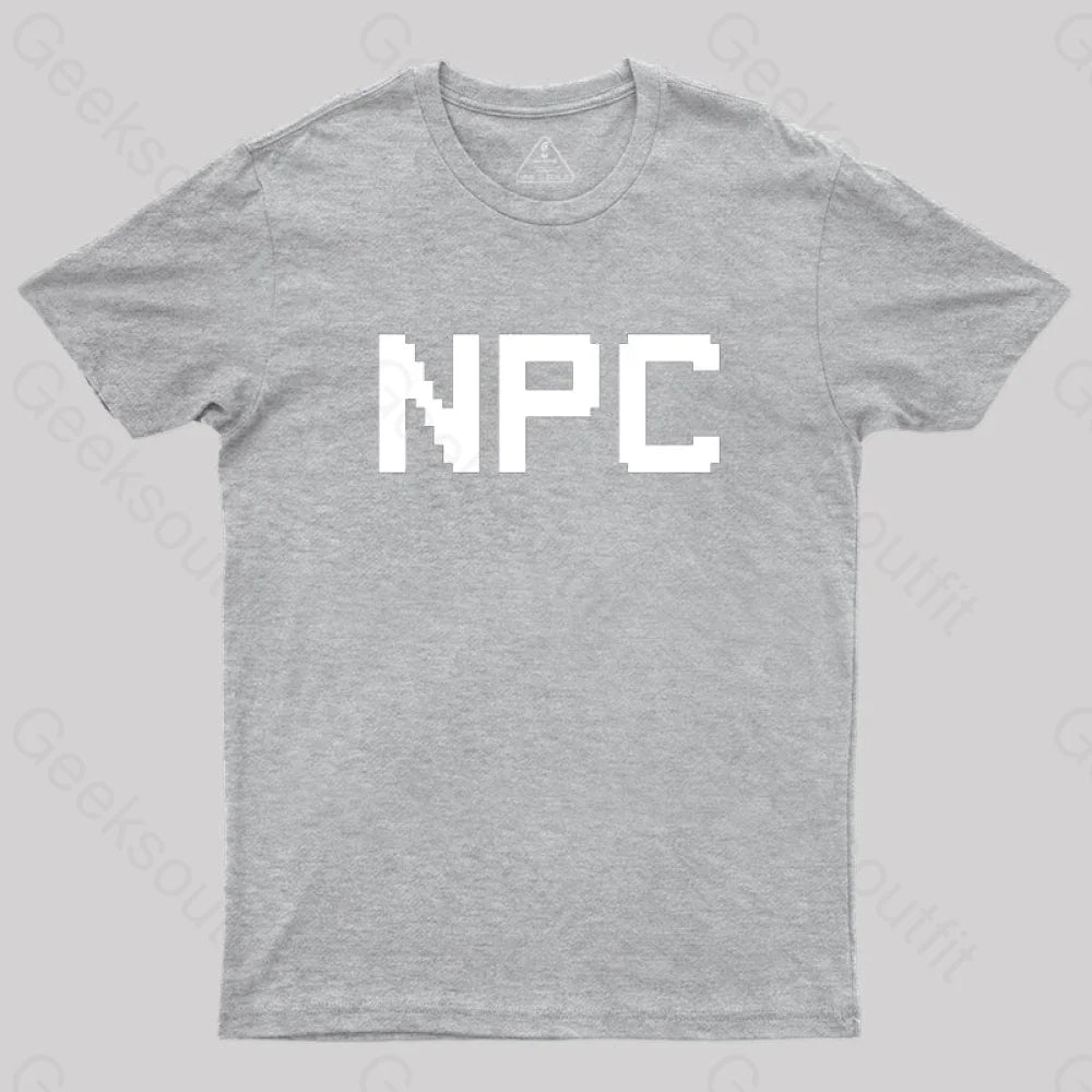 Npc Non Player Character T-Shirt Grey / S