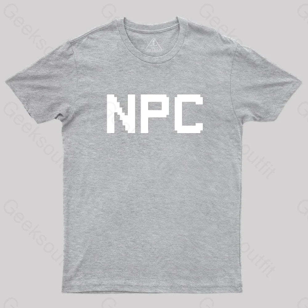 Npc Non Player Character T-Shirt Grey / S