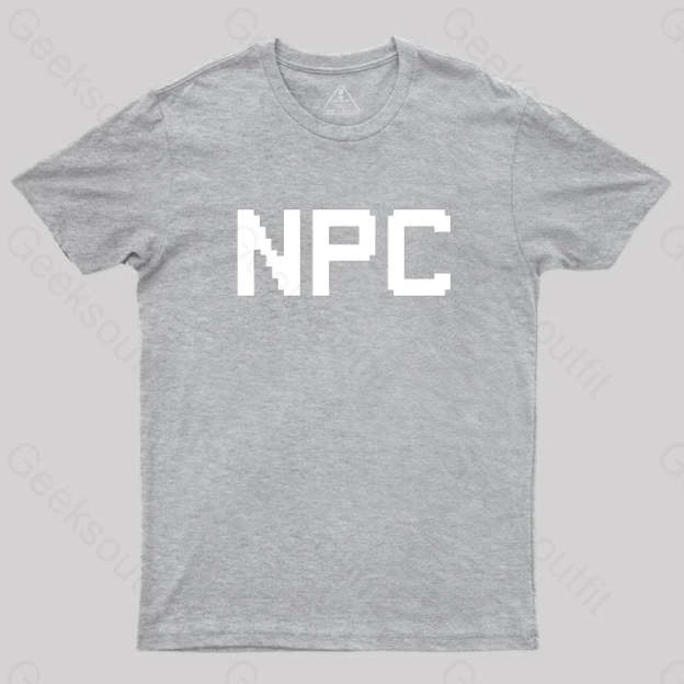 Npc Non Player Character T-Shirt Grey / S