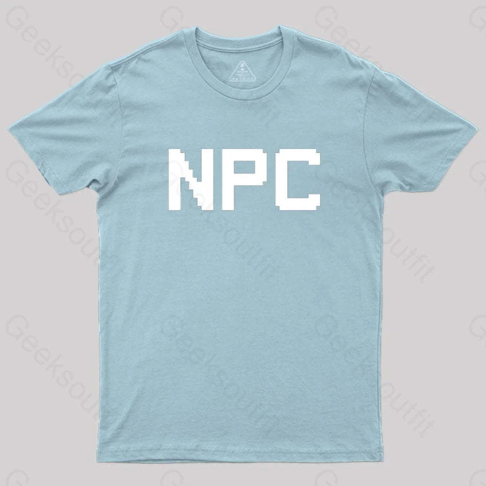 Npc Non Player Character T-Shirt Light Blue / S