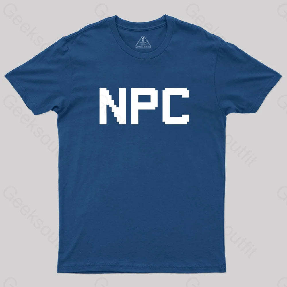Npc Non Player Character T-Shirt Navy / S