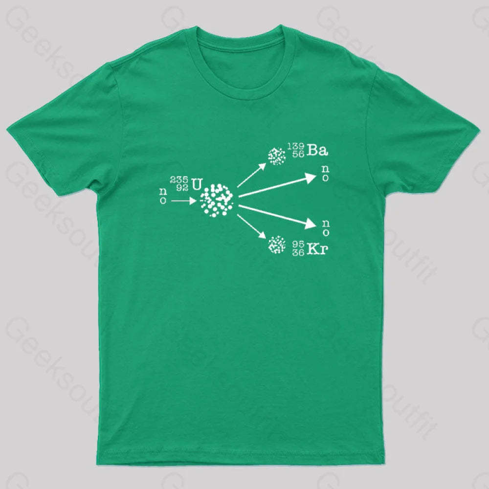 Nuclear Fission Physicist Cool Geek T-Shirt Green / S