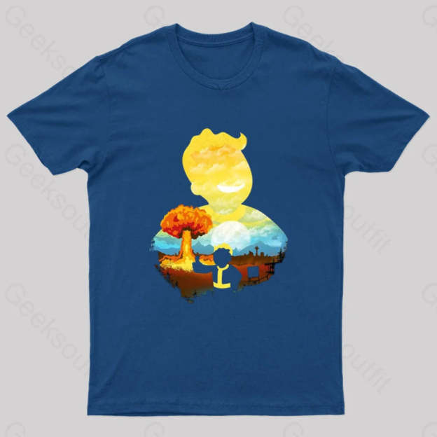 Nuka Landscape Nerd T-Shirt Navy / S