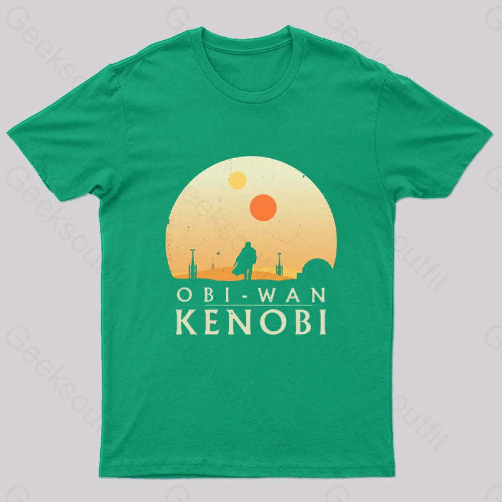 Obi-Wan Kenobi Nerd T-Shirt Green / S