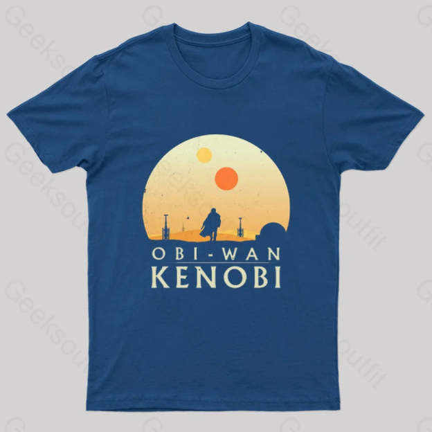 Obi-Wan Kenobi Nerd T-Shirt Navy / S