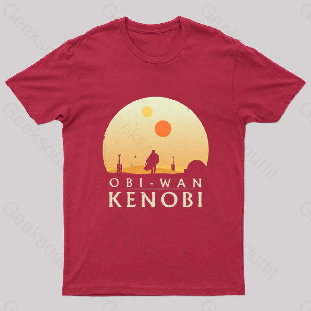 Obi-Wan Kenobi Nerd T-Shirt Red / S