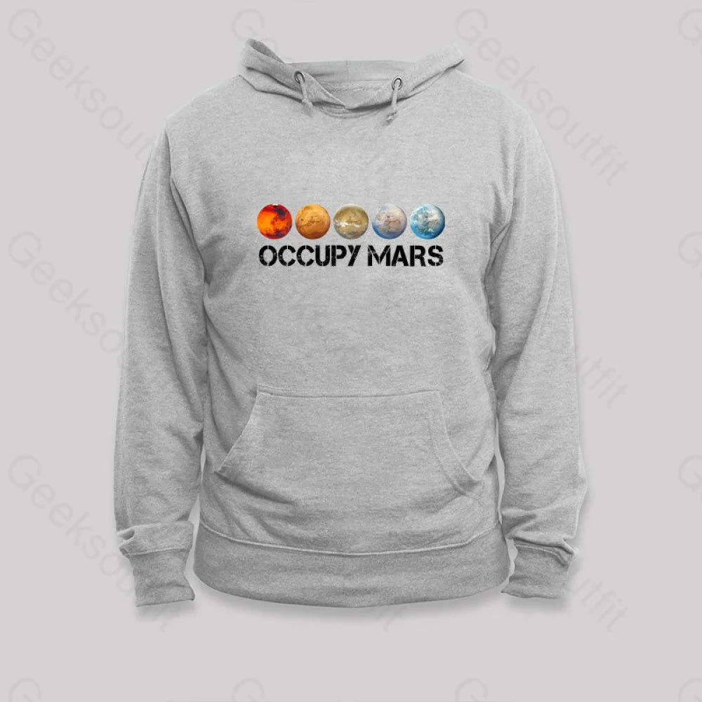 Occupy Mars Terraform Classic Hoodie Grey / S