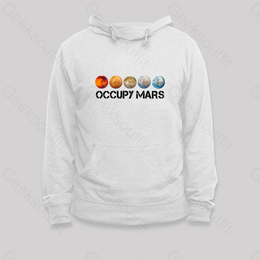 Occupy Mars Terraform Classic Hoodie White / S