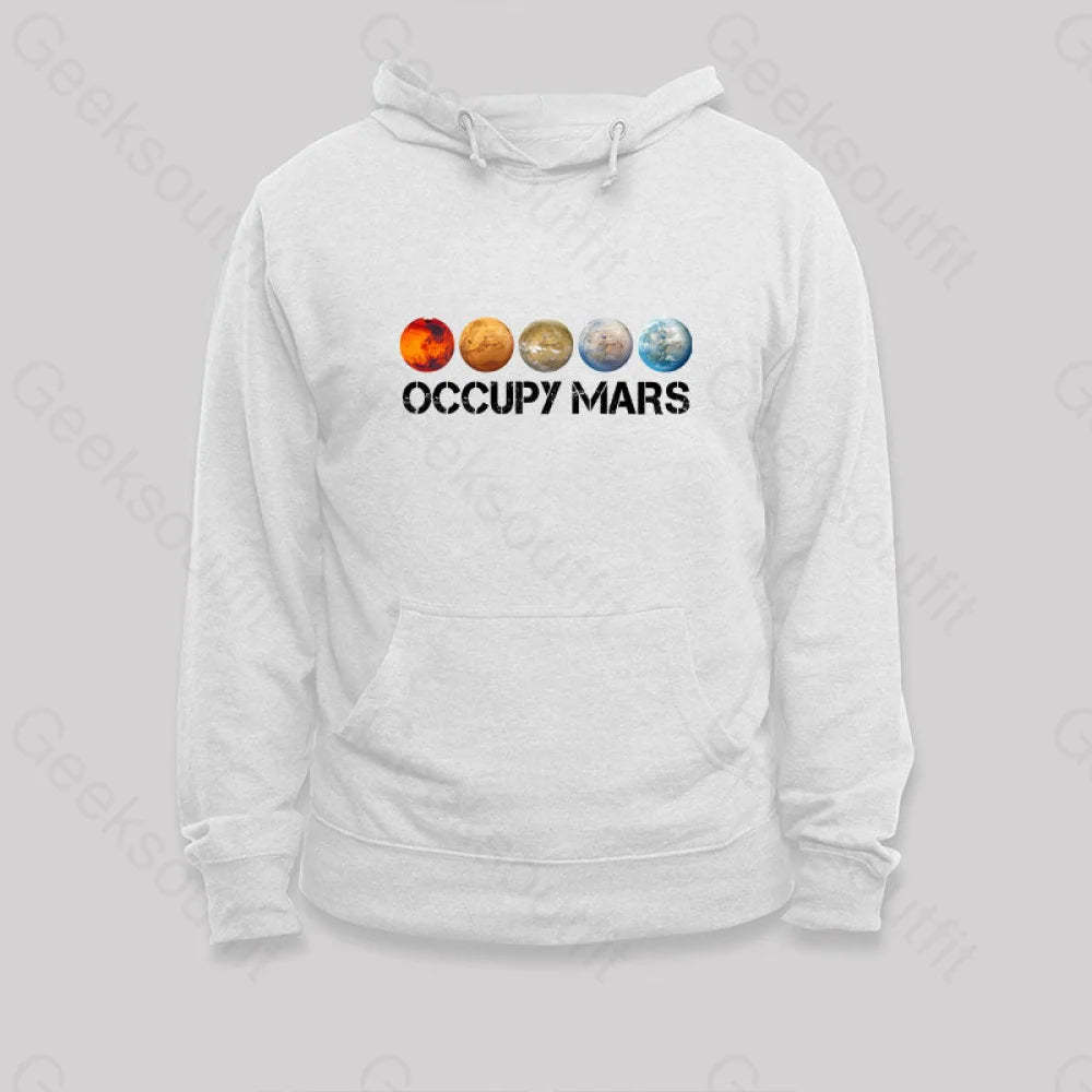 Occupy Mars Terraform Classic Hoodie White / S