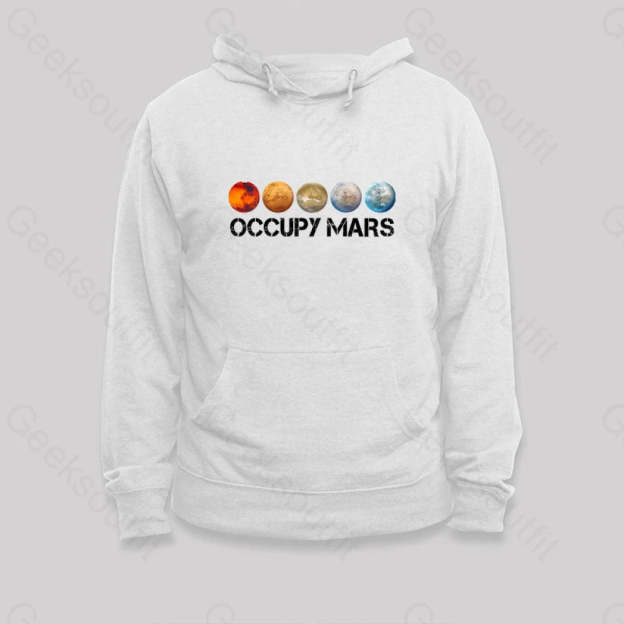 Occupy Mars Terraform Classic Hoodie White / S