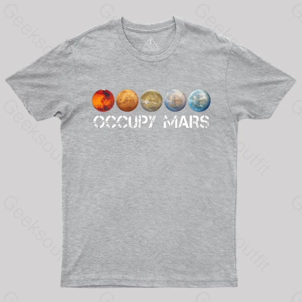 Occupy Mars Terraform Classic T-Shirt - Geeksoutfit