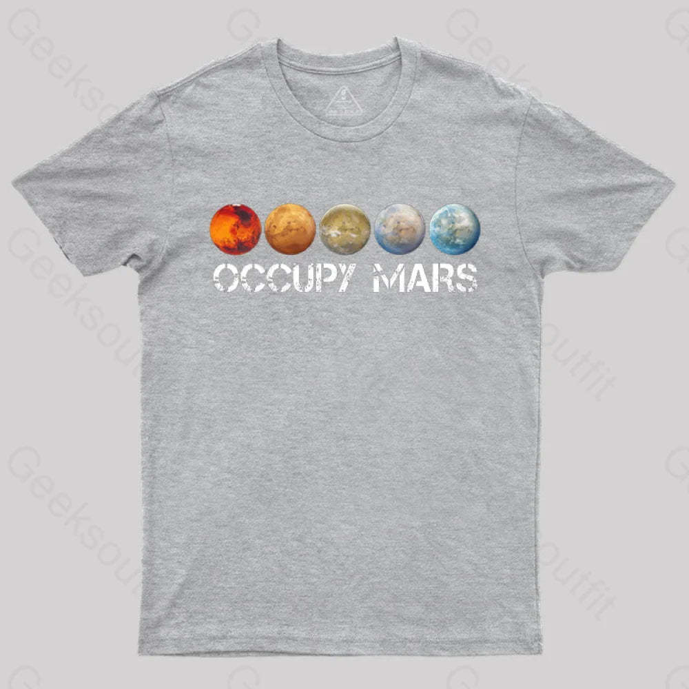 Occupy Mars Terraform Classic T-Shirt - Geeksoutfit