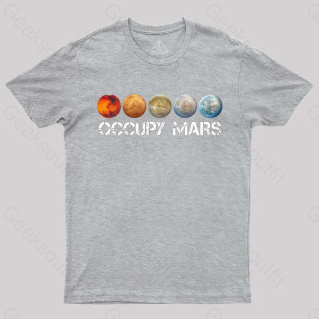 Occupy Mars Terraform Classic T-Shirt - Geeksoutfit
