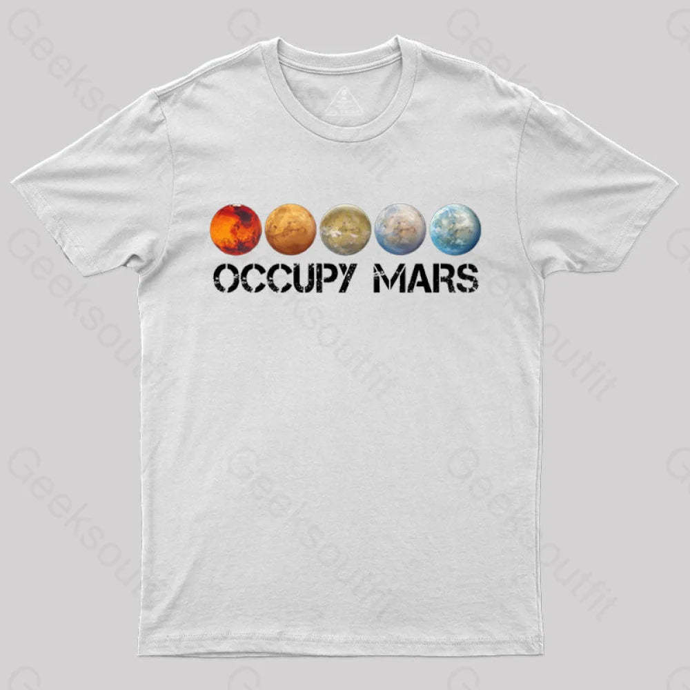 Occupy Mars Terraform Classic T-Shirt - Geeksoutfit