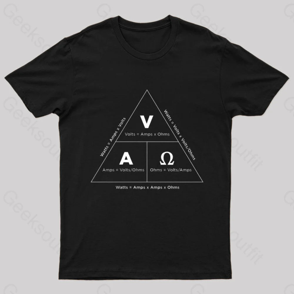 Ohm¡¯s Law T-Shirt Black / S