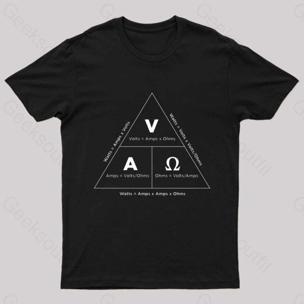 Ohm¡¯s Law T-Shirt Black / S