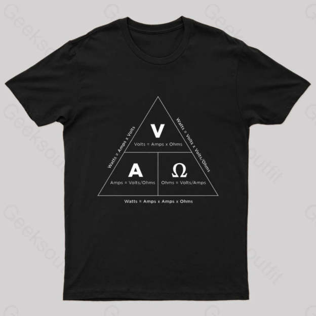 Ohm¡¯s Law T-Shirt Black / S