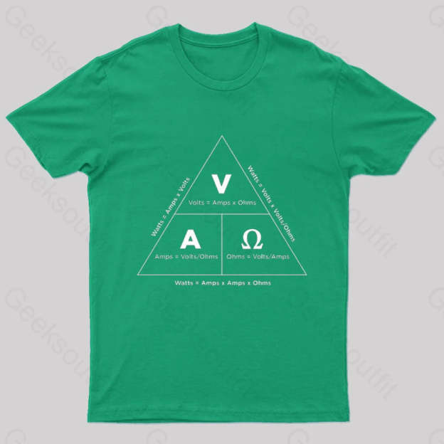 Ohm¡¯s Law T-Shirt Green / S