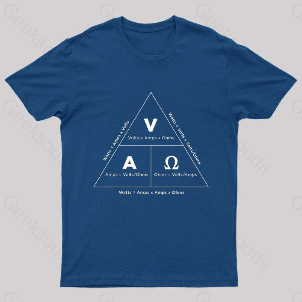 Ohm¡¯s Law T-Shirt Navy / S