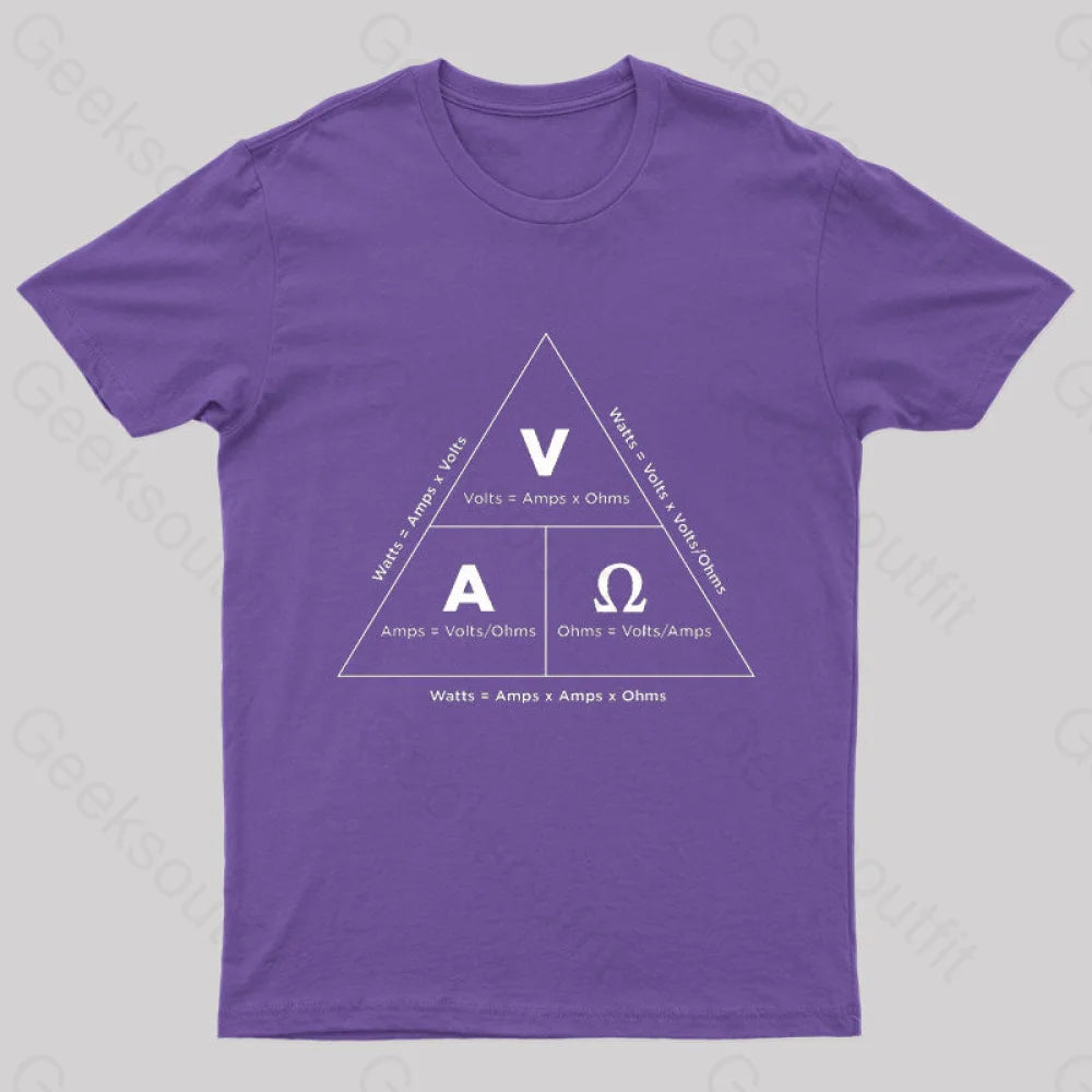 Ohm¡¯s Law T-Shirt Purple / S