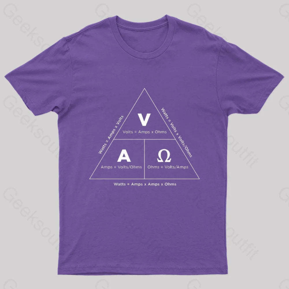 Ohm¡¯s Law T-Shirt Purple / S
