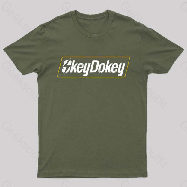 Okey Dokey Geek T-Shirt Army Green / S