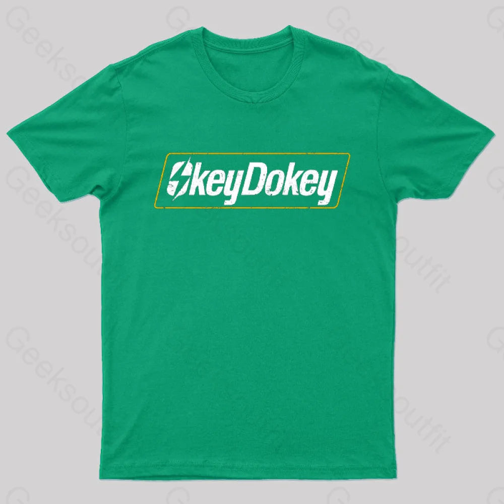 Okey Dokey Geek T-Shirt Green / S